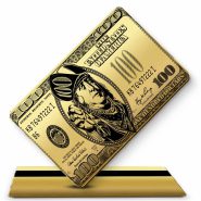 کارت بانکی فلزی-سی کارت - کارت فلزی - کارت بانکی سفارشی - کارت بانکی طرح دلار