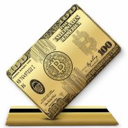 کارت بانکی فلزی-سی کارت - کارت فلزی - کارت بانکی سفارشی - کارت بانکی طرح دلار بیت کوین